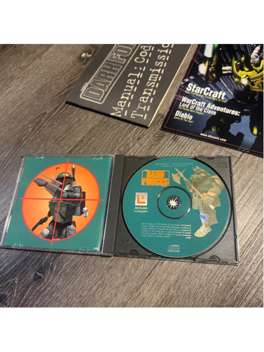 Vtg Vintage 1994 LucasArts Star Wars Dark Forces PC Video Game Cib Complete